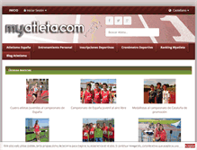 Tablet Screenshot of myatleta.com